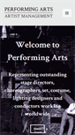 Mobile Screenshot of performing-arts.co.uk